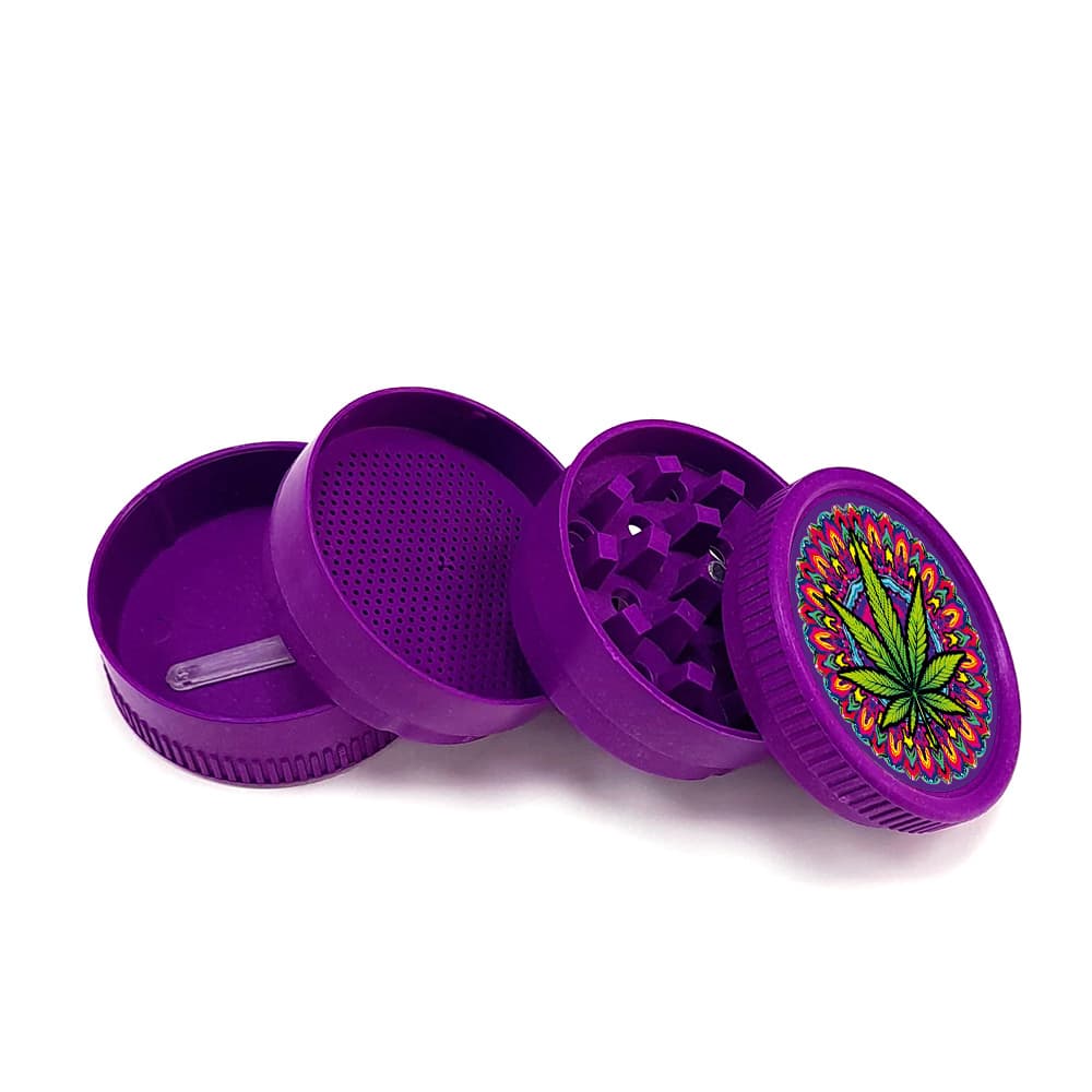 Grinder Polinizador Hemp Biodegradable 55 mm. Mandala Leaf