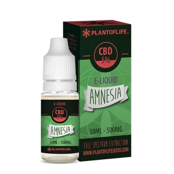 CBD E-Liquid Plant of Life Amnesia 5% 10 ml.