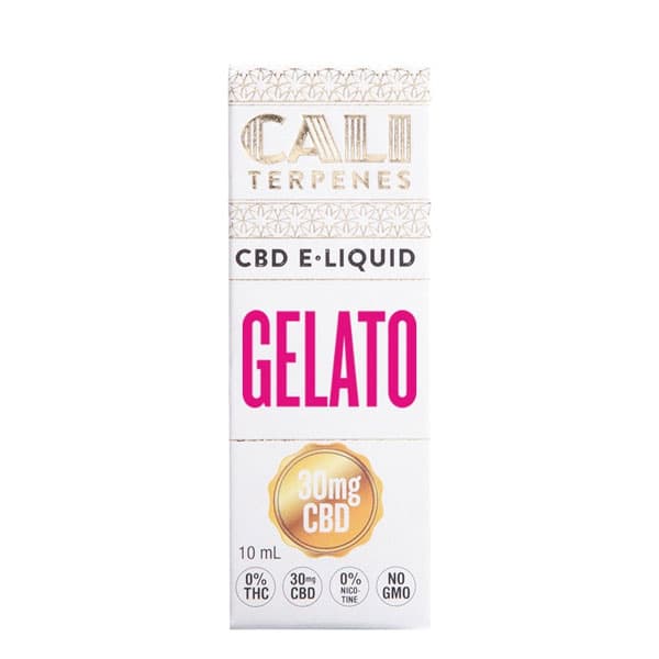 CBD E-Liquid Cali Terpenes Gelato 30 mg. 10 ml.