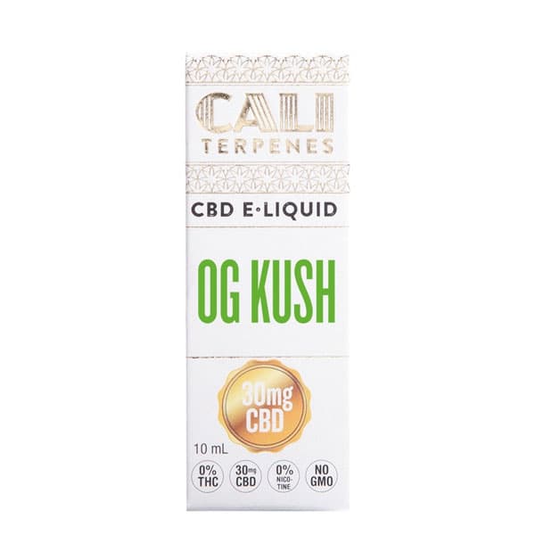 CBD E-Liquid Cali Terpenes Og Kush 30 mg. 10 ml.