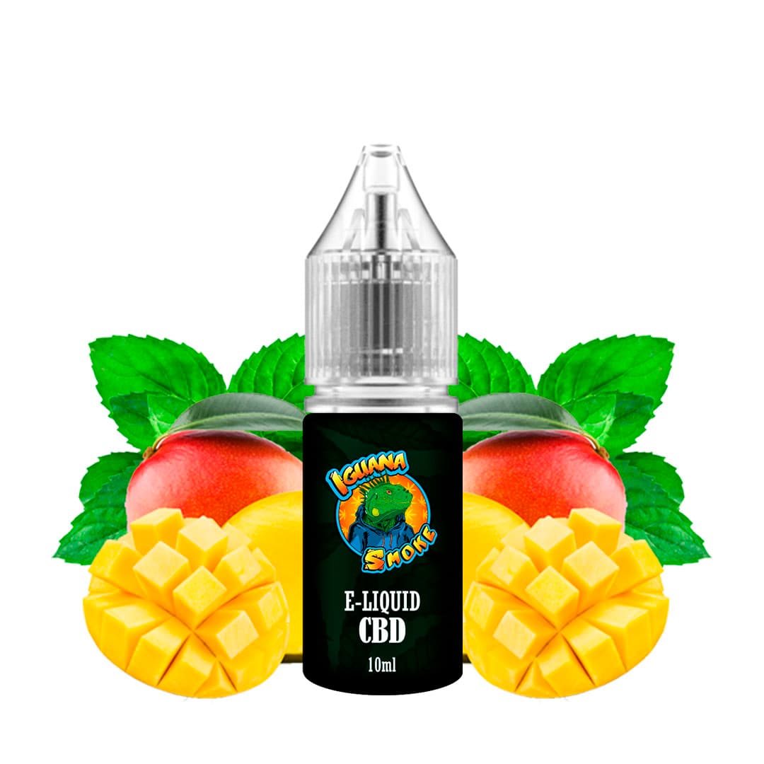 CBD E-Liquid Iguana Smoke Mango 100 mg. 10 ml.