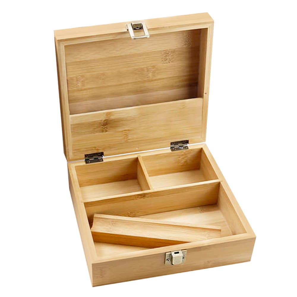 Caja Fumador Bamboo 17x20x7 cm.