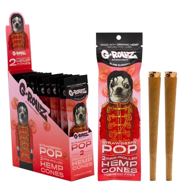 Blunts Cones G-Rollz Hemp Pets Strawberry 2 ud.