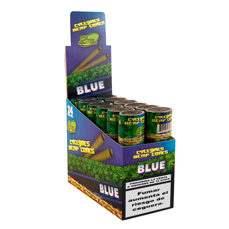 Blunts Cyclones Hemp Blue Arandanos 2 ud.
