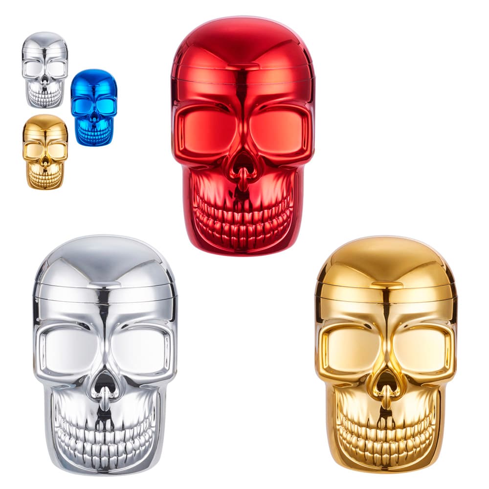 Cenicero Plastico Skull Led 72 mm.
