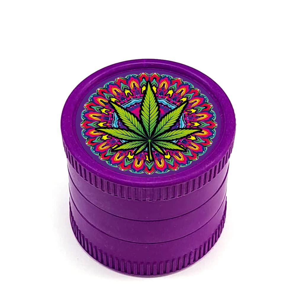 Grinder Polinizador Hemp Biodegradable 55 mm. Mandala Leaf