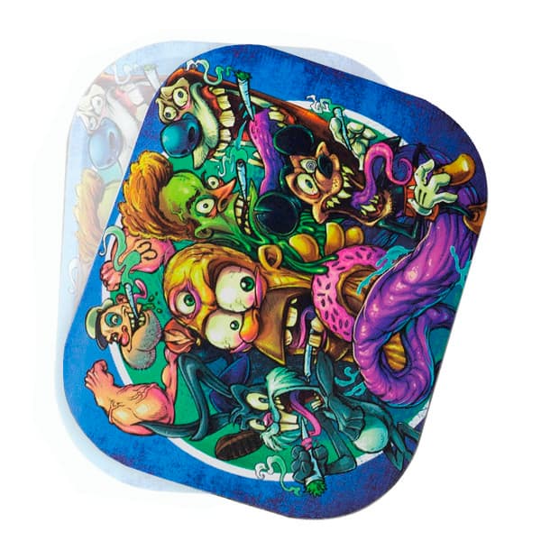 Iman Nevera Tapa para Bandeja Metal 18x14 cm. G-Rollz Smoking Cartoons