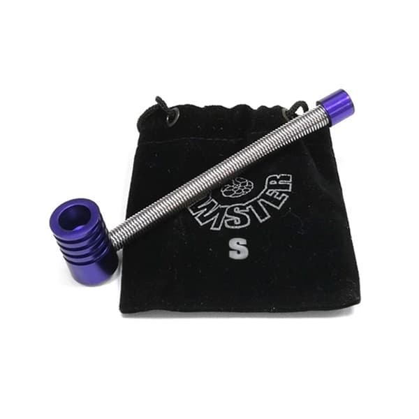 Pipa Metal Muelle Twister S 9.5 cm. Lila