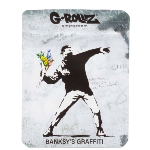 Bolsa Antiolor Banksy Flower Thrower 10x15 cm. Pack 6 ud