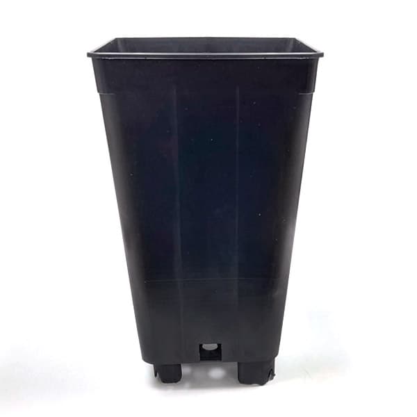 Maceta cuadrada Negra 12 x 12 x 20 cm. / 2 ltr.