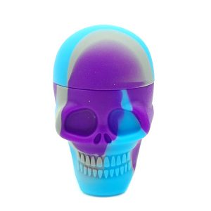 Bote Silicona 25 ml. Purple & Blue Skull 35x55 mm.