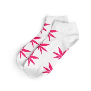 Calcetines Cannabicos Mujer Cortos White & Rose