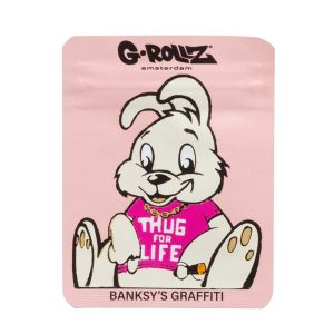 Bolsa Antiolor Banksy Thug Life 65x85 mm. Pack 10 ud