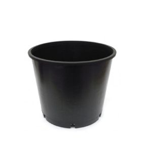 Maceta Redonda Negra